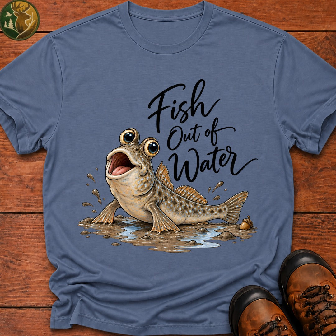 Fish Out Of Water T-Shirt - Blue Jean