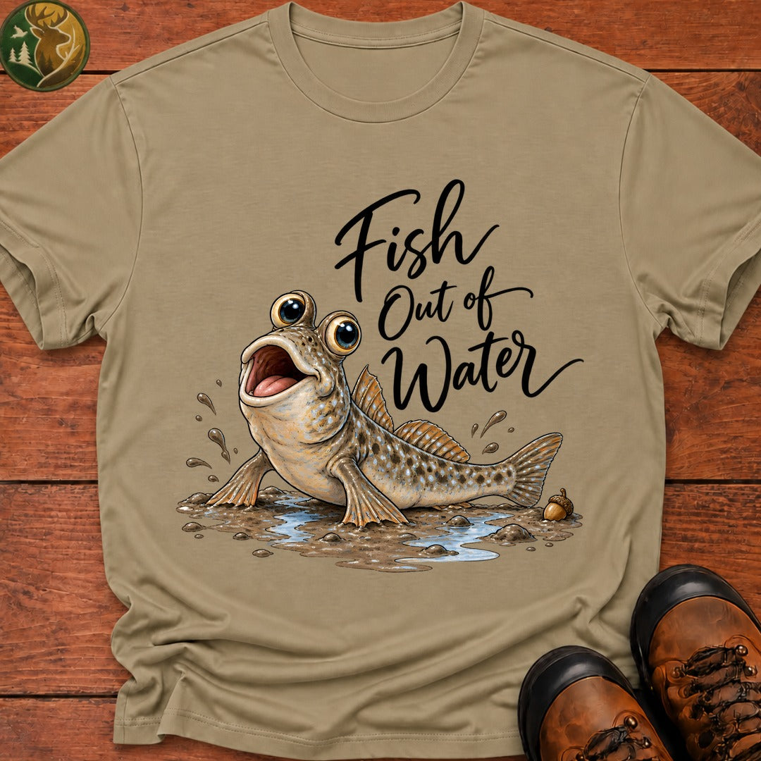 Fish Out Of Water T-Shirt - Khaki