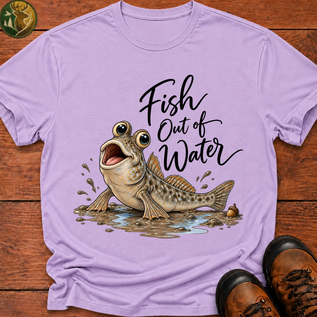 Fish Out Of Water T-Shirt - Orchid