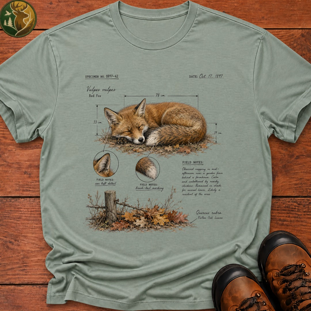 Fox Field Notes Color T Shirt - Bay