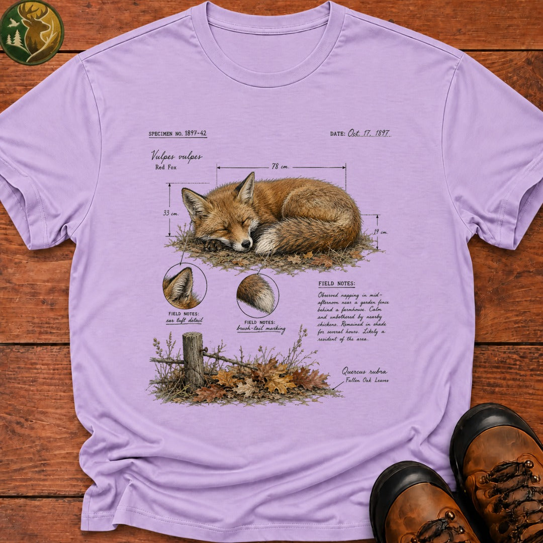 Fox Field Notes Color T Shirt - Orchid
