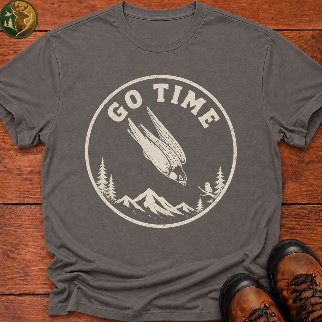 Go Time Retro Badge T-Shirt - Grey