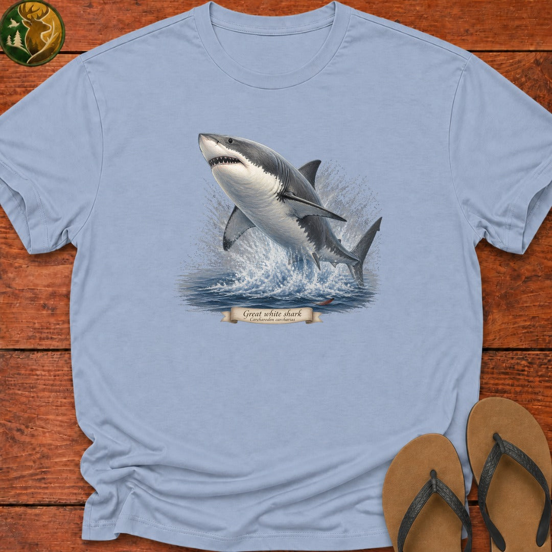 Great White Kids T-Shirt - Light Blue