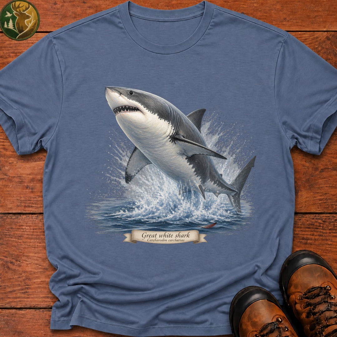 Great White T Shirt - Blue Jean