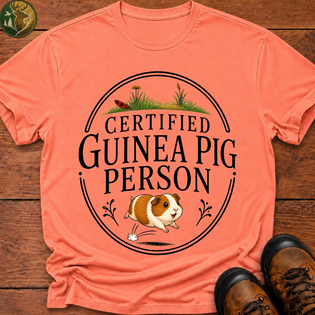 Guinea Pig Person T-Shirt - Melon