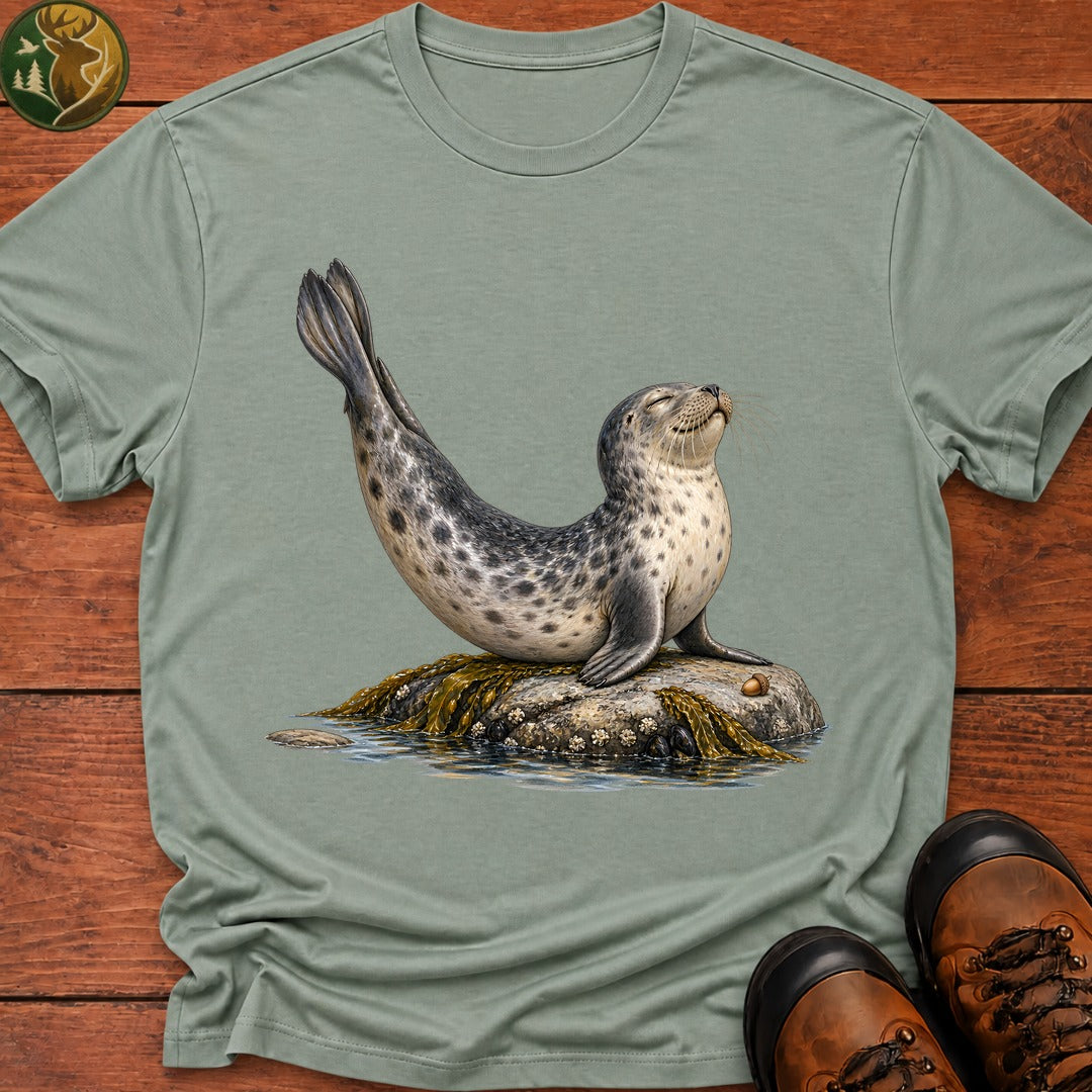 Harbor Seal Banana Pose T-Shirt - Bay