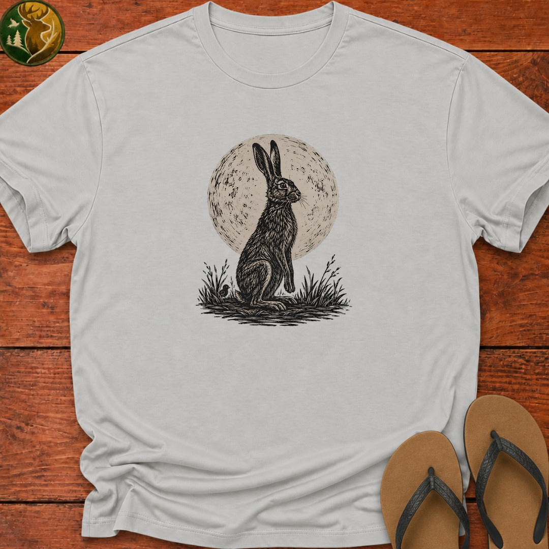 Hare And Moon Kids T-Shirt - Ash