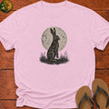 Hare And Moon Kids T-Shirt - Light Pink