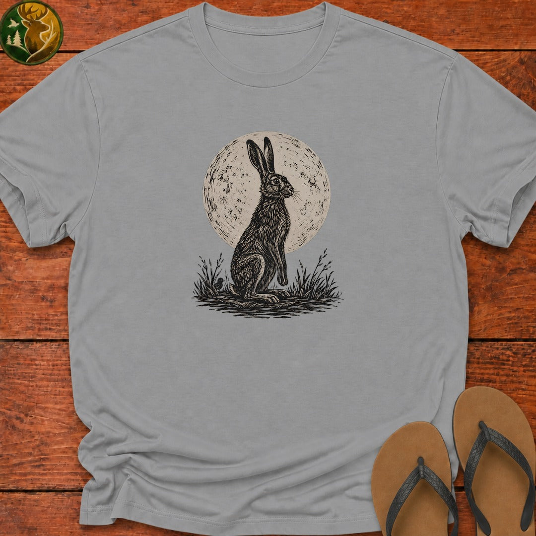 Hare And Moon Kids T-Shirt - Sport Grey