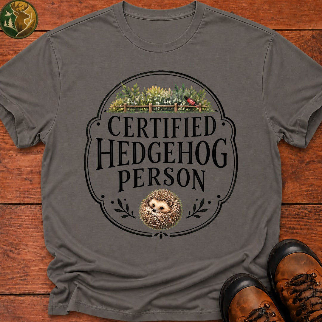 Hedgehog Person T-Shirt - Grey