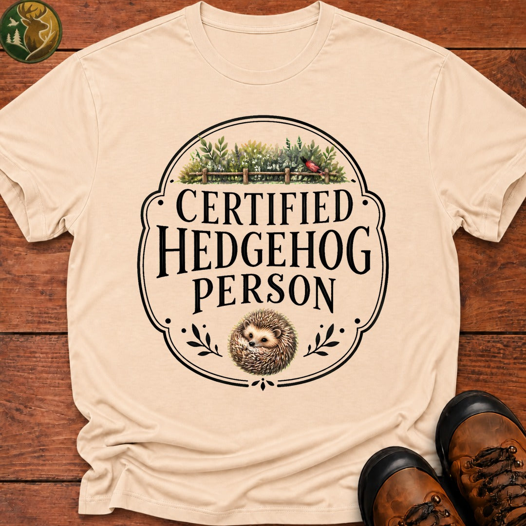 Hedgehog Person T-Shirt - Ivory