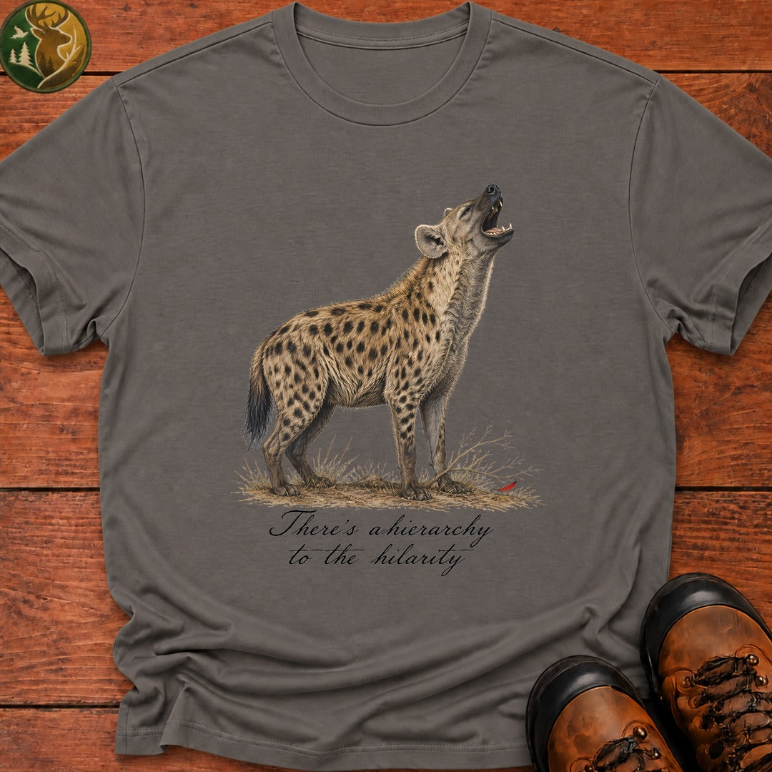 Hierarchy To The Hilarity T Shirt - Grey
