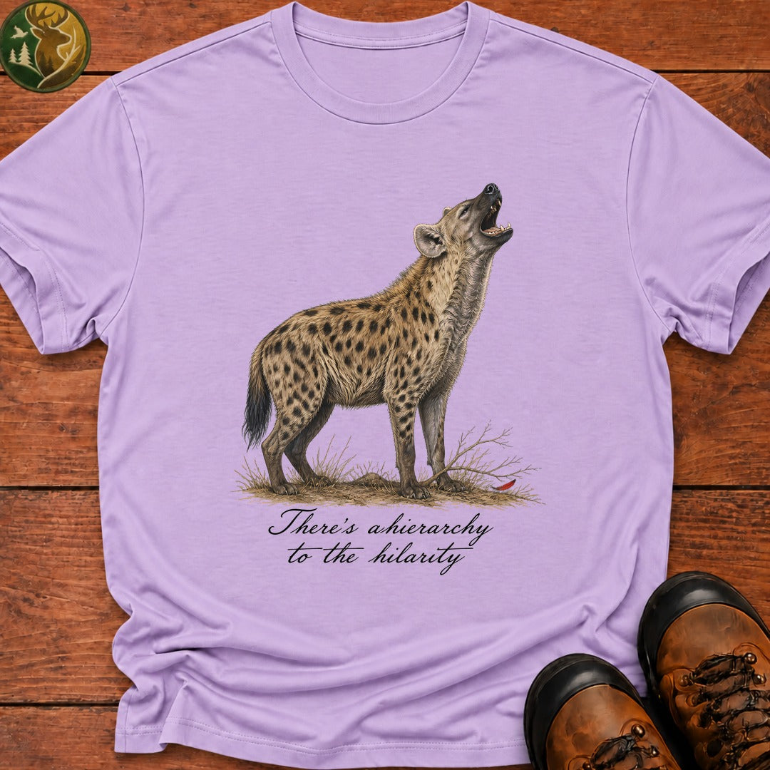 Hierarchy To The Hilarity T Shirt - Orchid