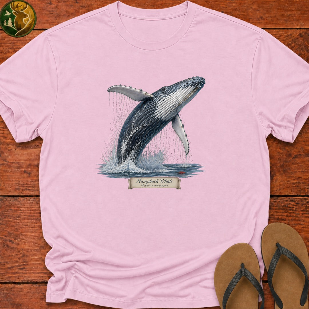 Humpback Whale Kids T-Shirt - Light Pink