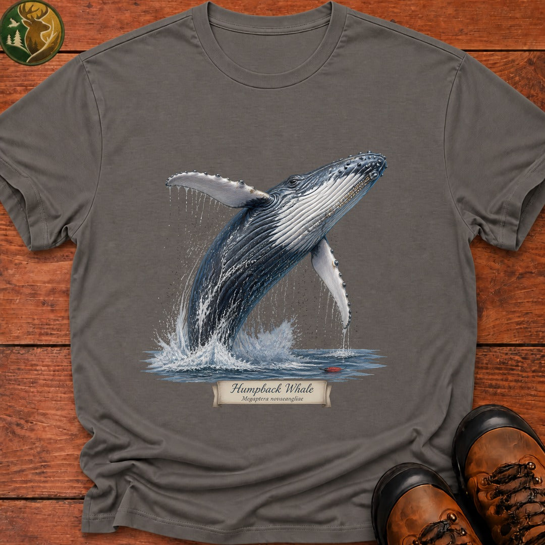 Humpback Whale T Shirt - Grey