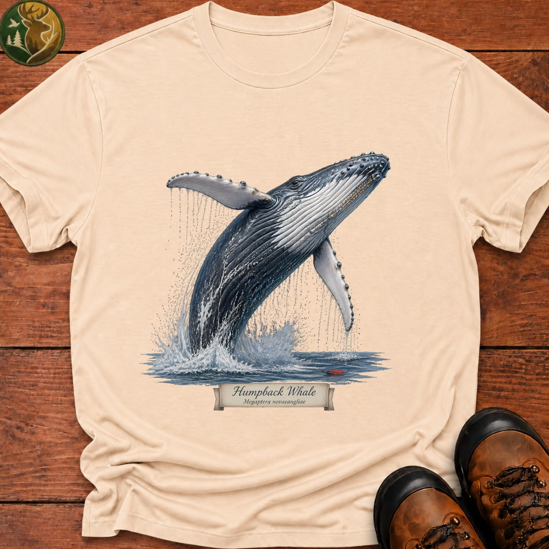 Humpback Whale T Shirt - Ivory