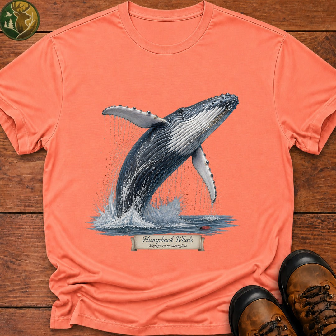 Humpback Whale T Shirt - Melon