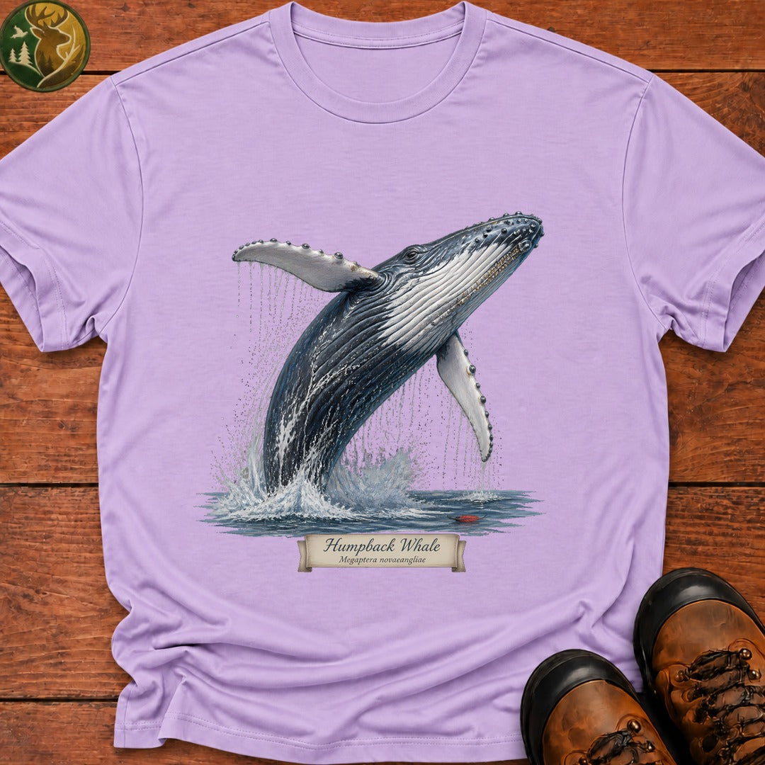 Humpback Whale T Shirt - Orchid