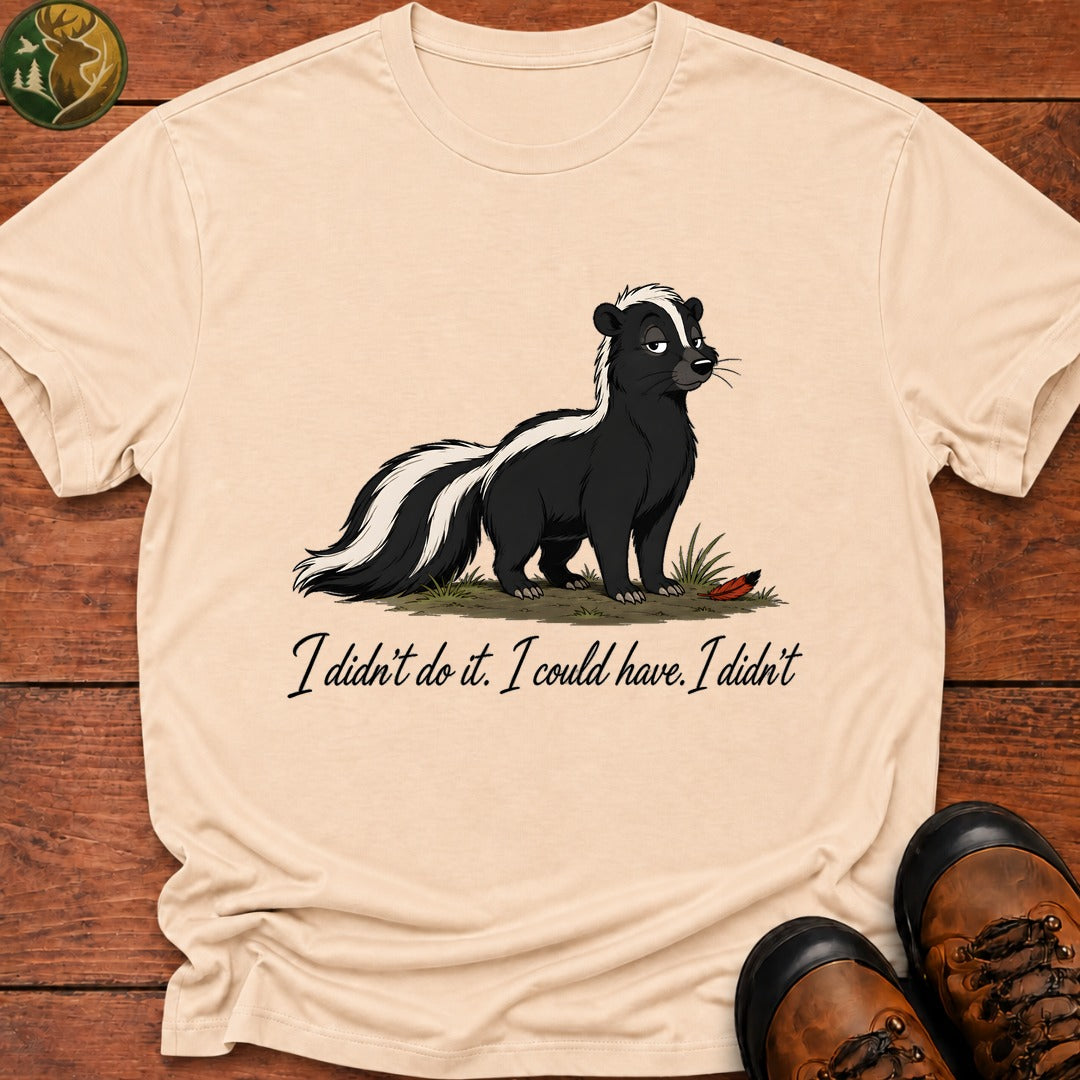 I Didn'T Do It T Shirt - Ivory