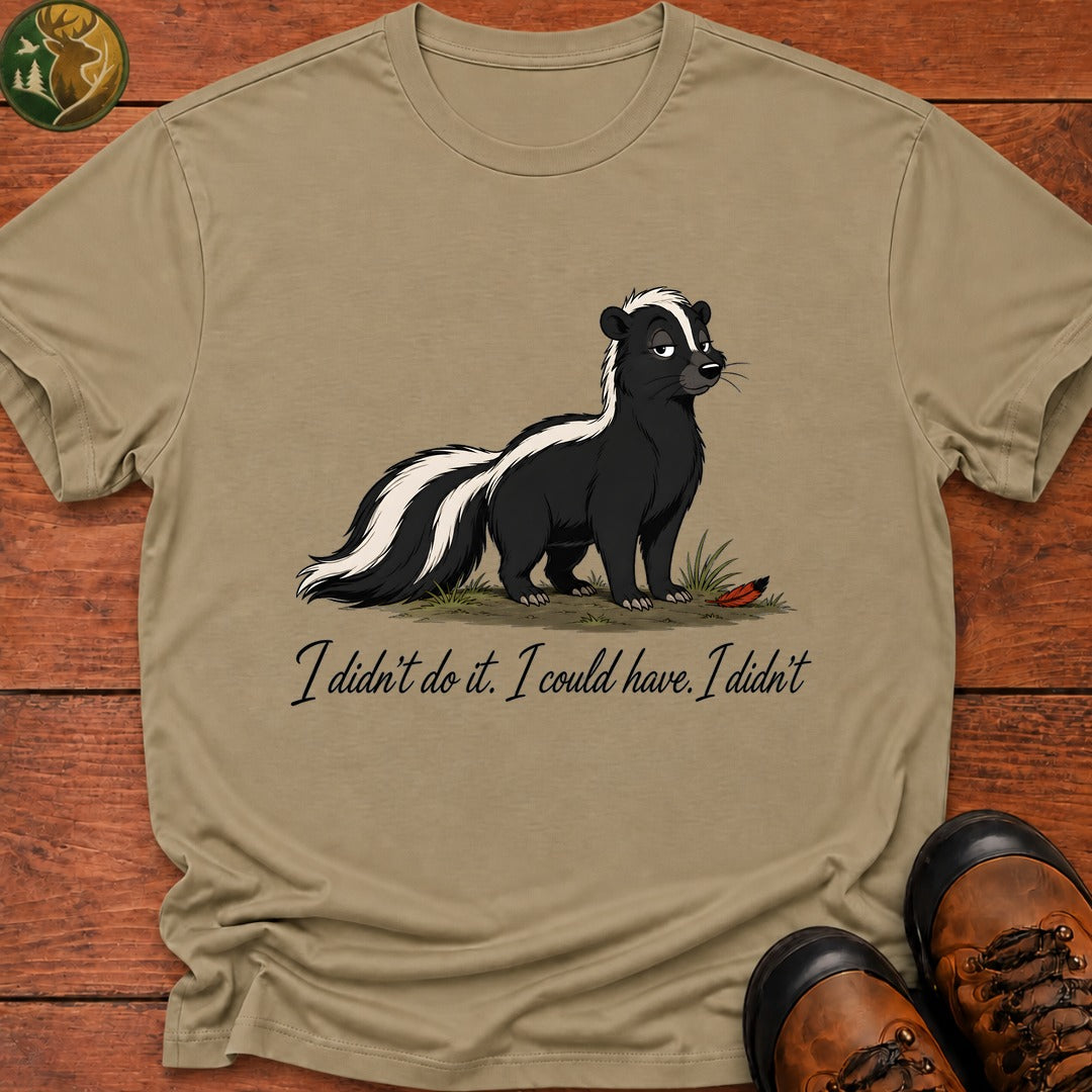 I Didn'T Do It T Shirt - Khaki