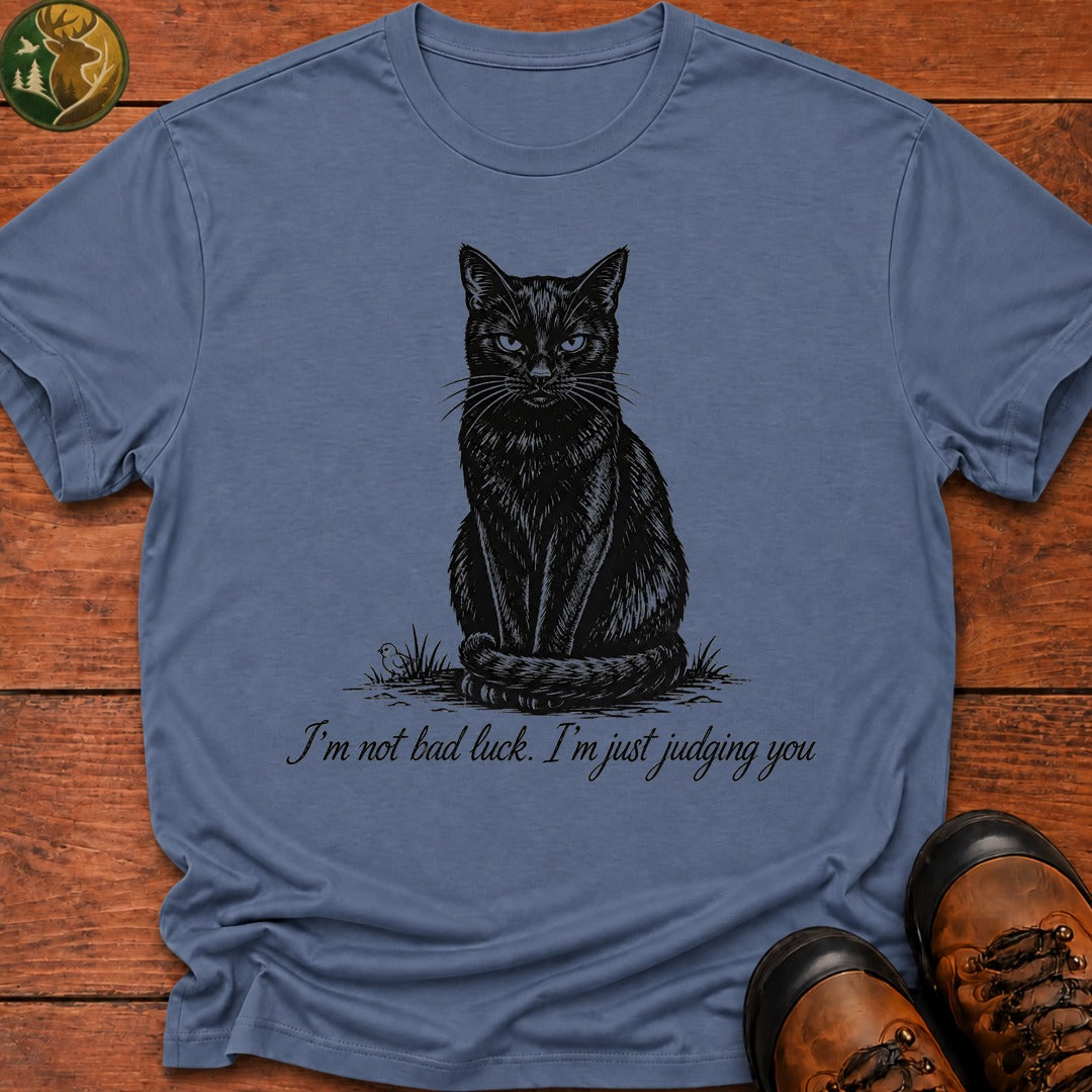 I'M Not Bad Luck T Shirt - Blue Jean