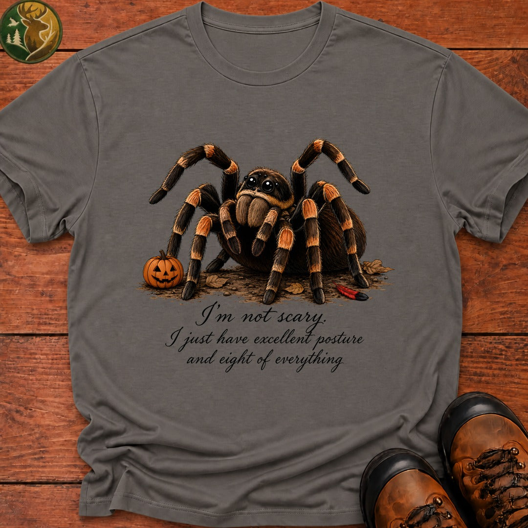 I'M Not Scary Halloween T Shirt - Grey