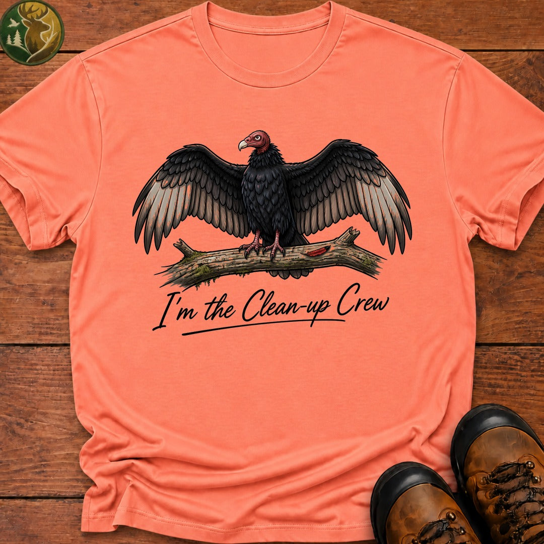 I'M The Clean Up Crew T Shirt - Melon