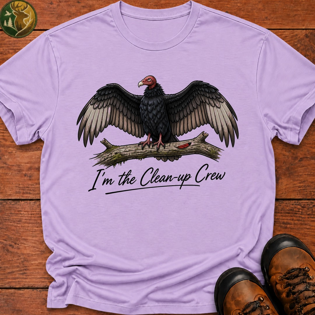 I'M The Clean Up Crew T Shirt - Orchid
