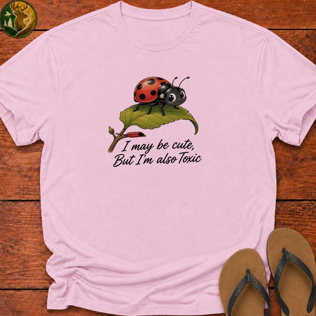I May Be Cute Kids T-Shirt - Light Pink