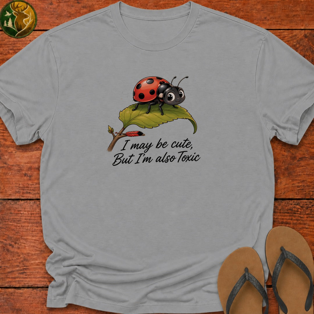 I May Be Cute Kids T-Shirt - Sport Grey