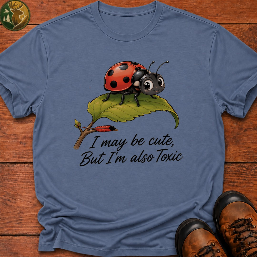 I May Be Cute T Shirt - Blue Jean