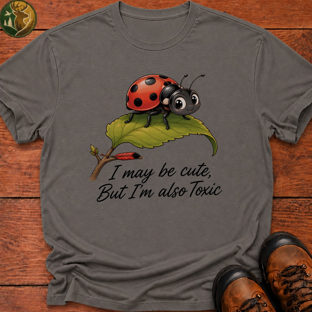I May Be Cute T Shirt - Grey
