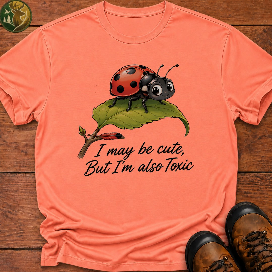 I May Be Cute T Shirt - Melon