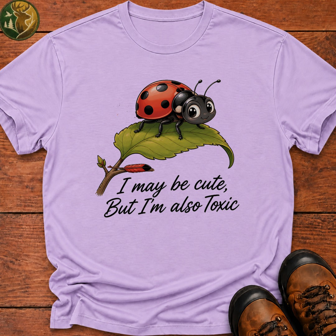 I May Be Cute T Shirt - Orchid