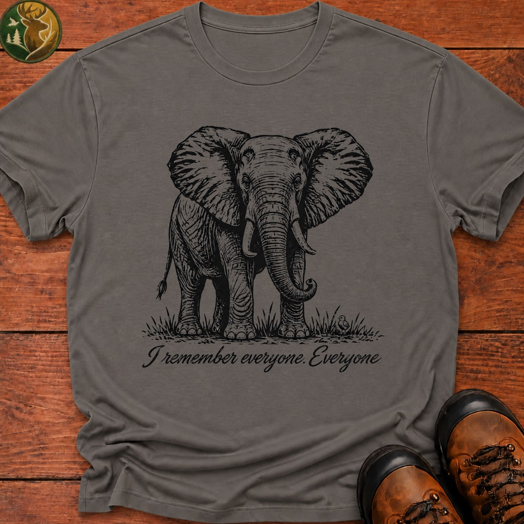 I Remember Everyone T Shirt - Grey