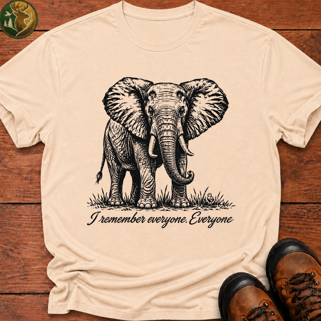 I Remember Everyone T Shirt - Ivory