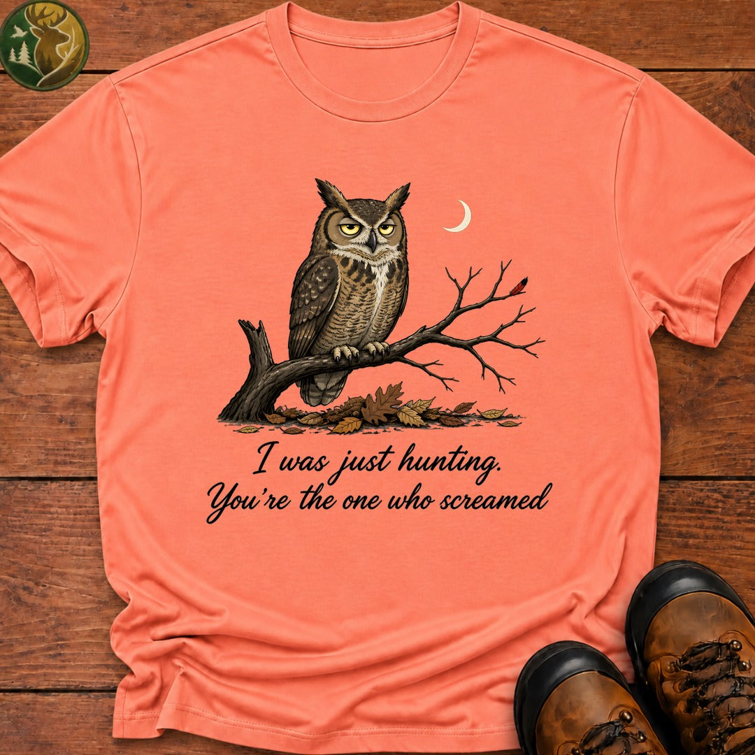 I Was Just Hunting T Shirt - Melon