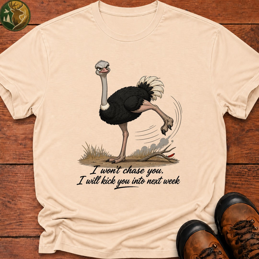 I Will Kick You T Shirt - Ivory