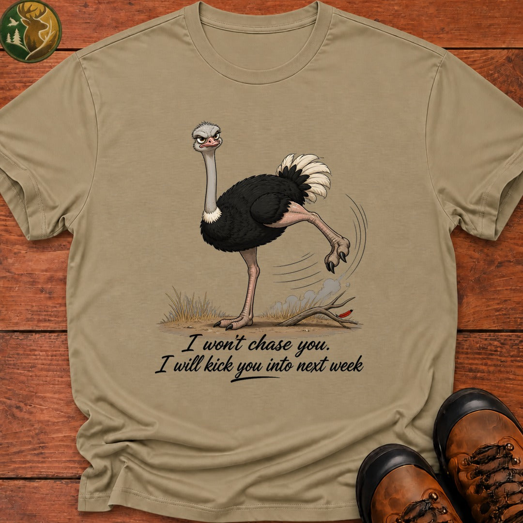 I Will Kick You T Shirt - Khaki