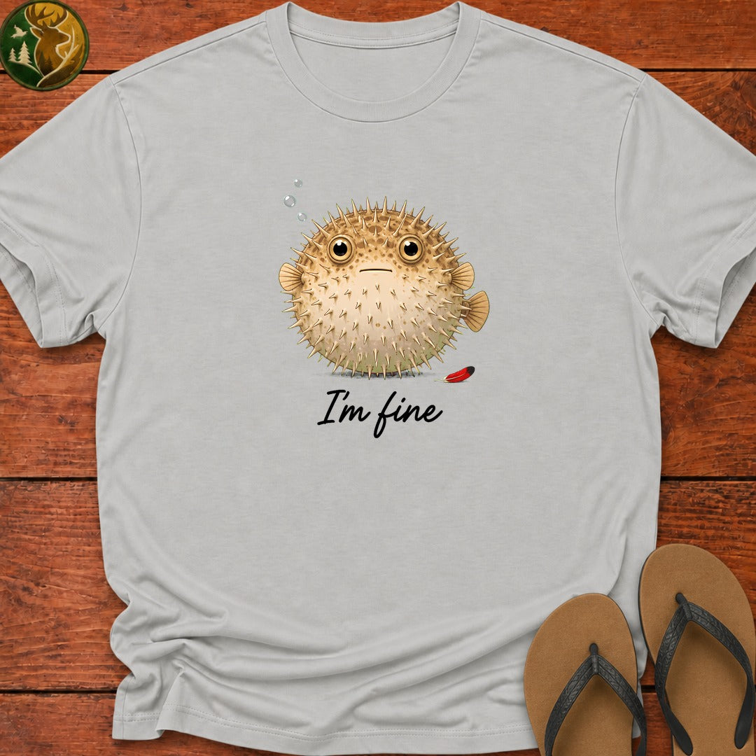 I'm Fine Kids T-Shirt - Ash