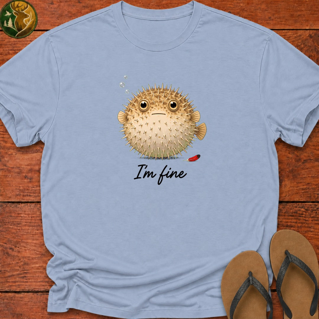 I'm Fine Kids T-Shirt - Light Blue