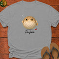I'm Fine Kids T-Shirt - Sport Grey