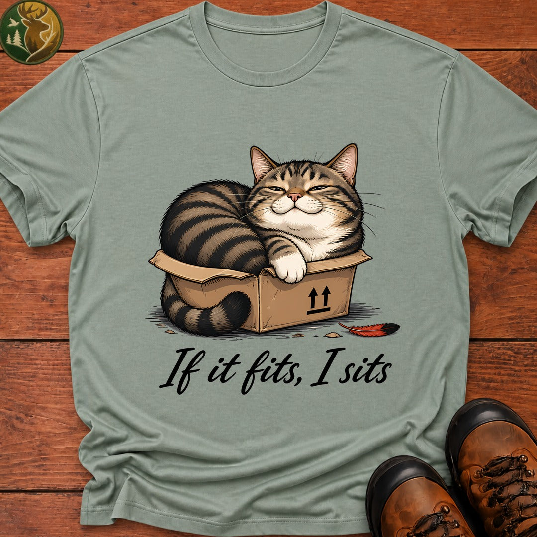 If It Fits I Sits T-Shirt - Bay