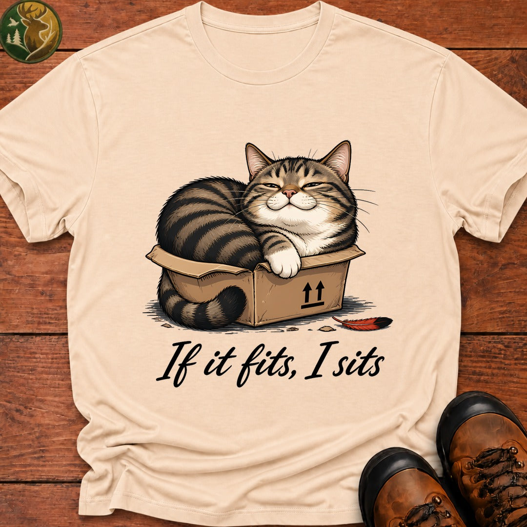 If It Fits I Sits T-Shirt - Ivory