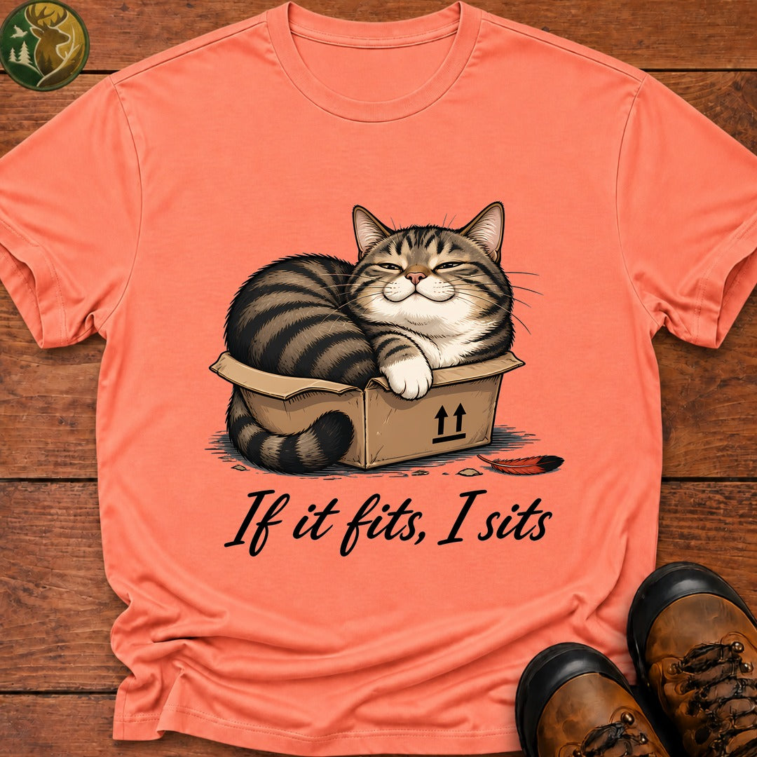 If It Fits I Sits T-Shirt - Melon