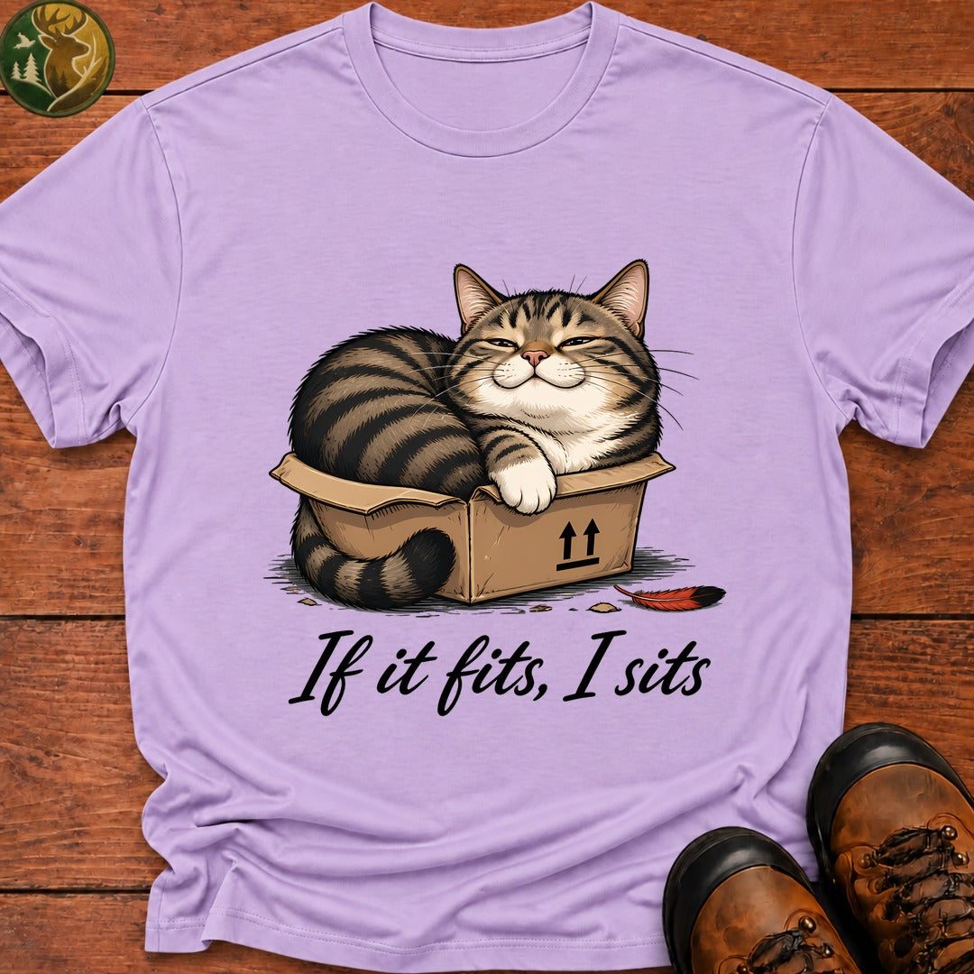 If It Fits I Sits T-Shirt - Orchid