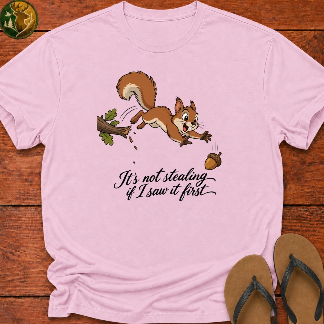 It's Not Stealing Kids T-Shirt - Light Pink