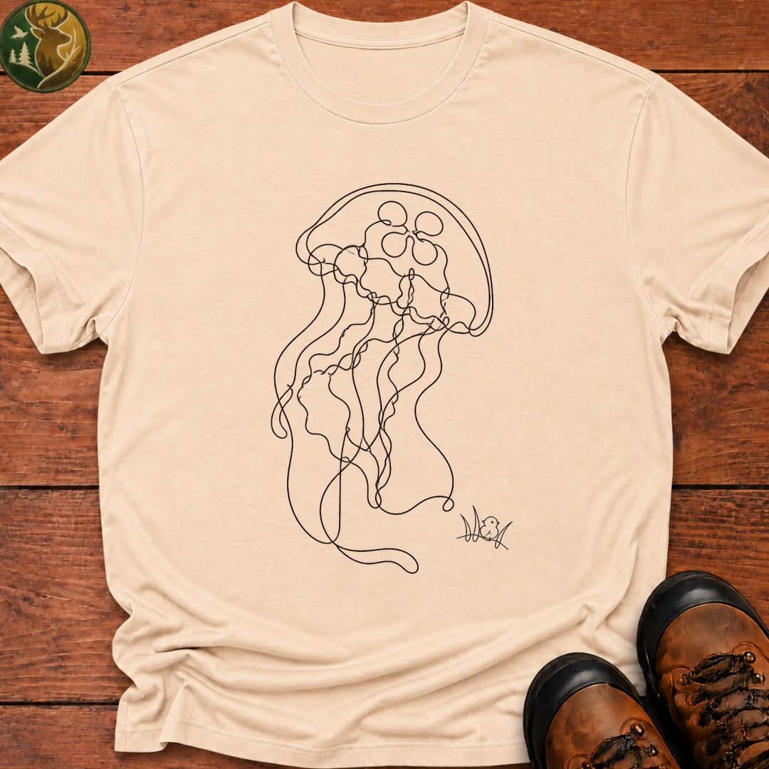 Jellyfish Doodle T-Shirt - Ivory