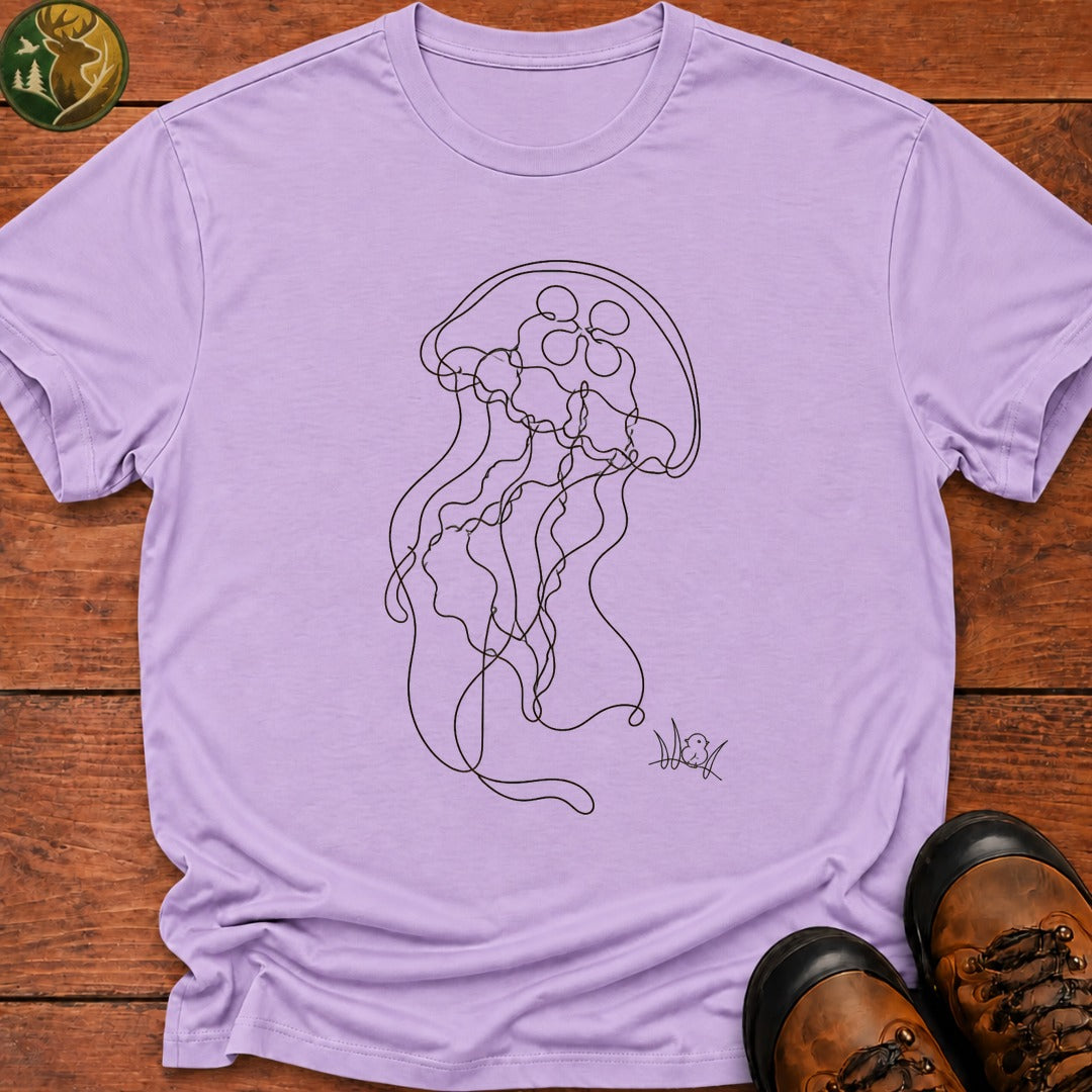 Jellyfish Doodle T-Shirt - Orchid