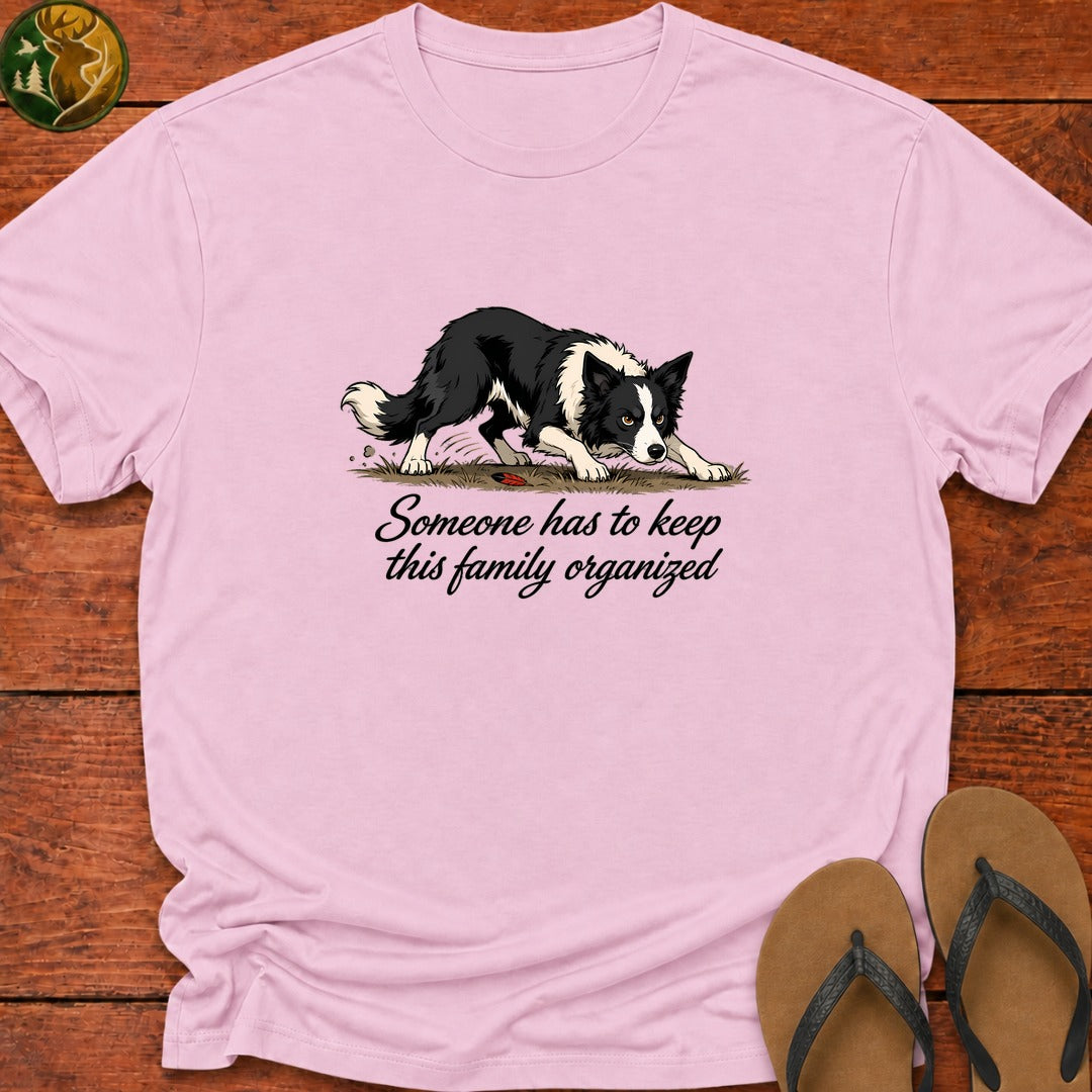 Keep This Family Organized Kids T-Shirt - Light Pink